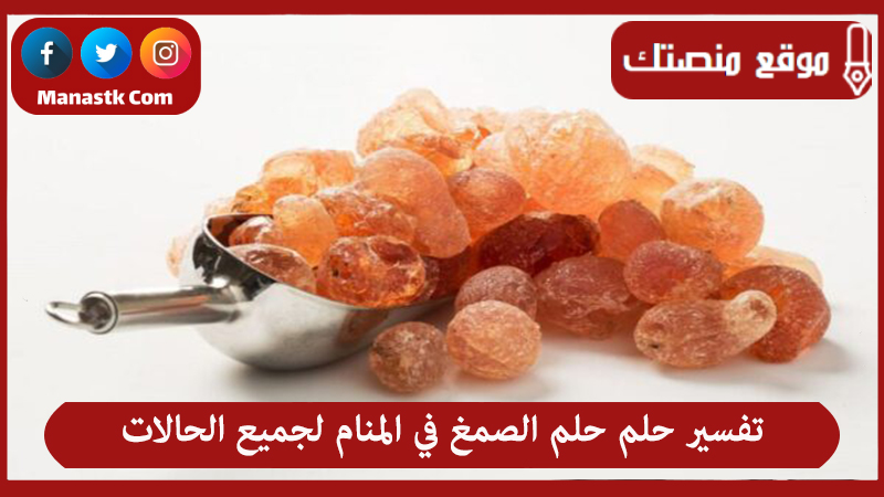 تفسير حلم حلم الصمغ في المنام لجميع الحالات
