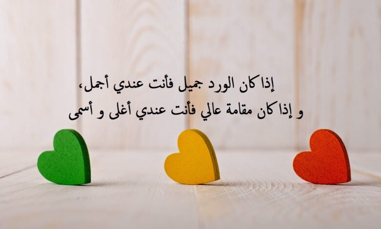 كلام حلو للحبيب : تمر الساعات يوم وراء يوم، وأنا أشتاق إليك يا حبيبي ويا كل ما أملك، يا من يمر العمر وأنا في حبك واقعة