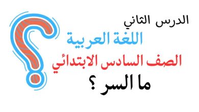 الصف السادس الابتدائي
