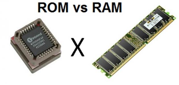 ما الفرق بين RAM و ROM