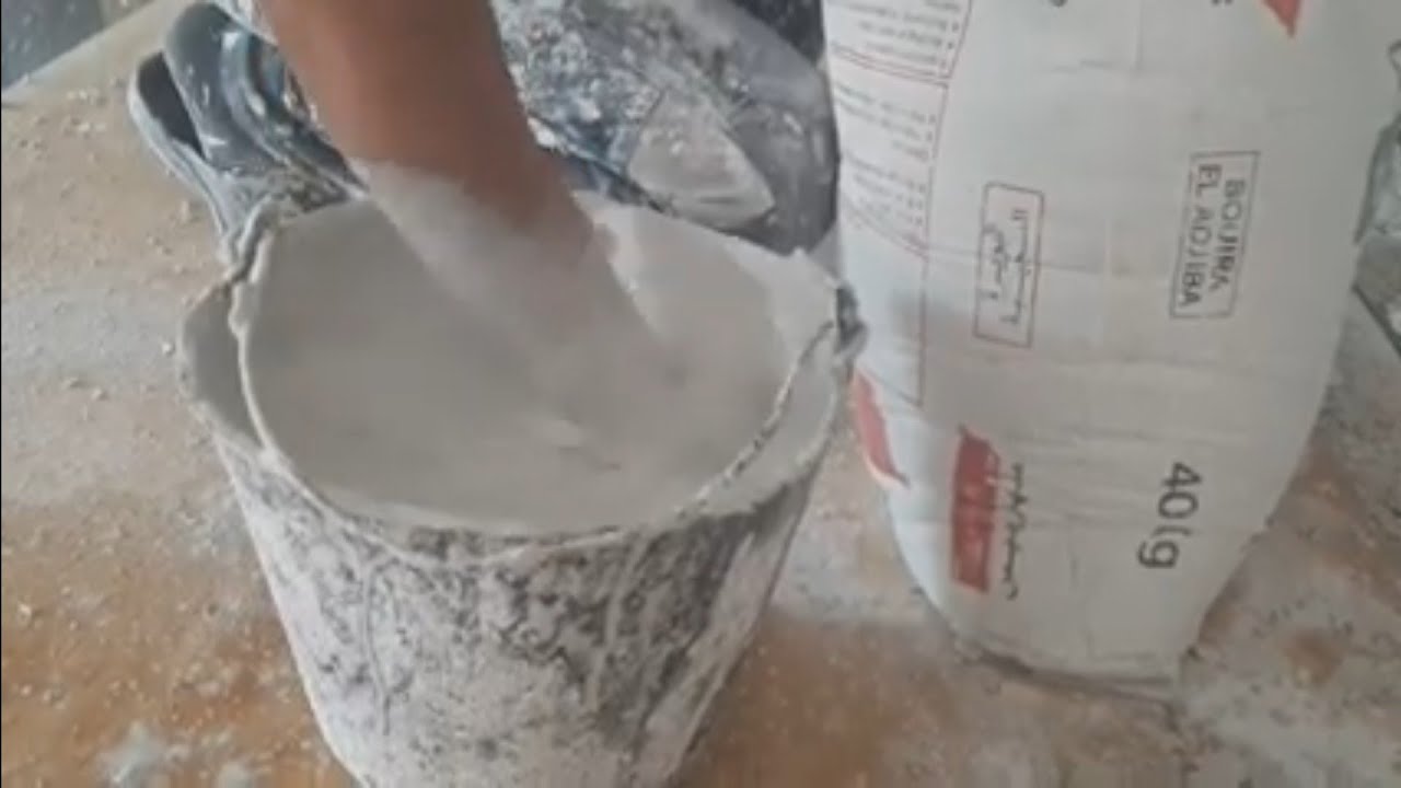 طريقة تحضير عجينة الجبس للنحت كاملة
