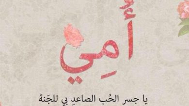 كلام شكر للأم