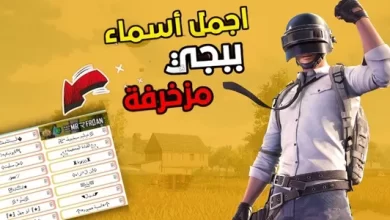 مجموعة اسماء ببجي مزخرفة عربي