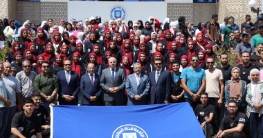 طلاب جامعة القناة يتفاعلون مع جولة إعادة انتخابات مجلس الشيوخ