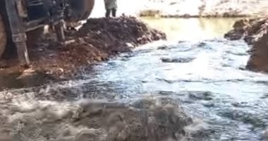عطل مفاجئ بخط طرد صرف صحي في الأقصر وقطع المياه