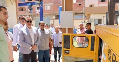 محافظ المنوفية ي inaugurates مشروع محطة رفع صرف صحي في سرسموس